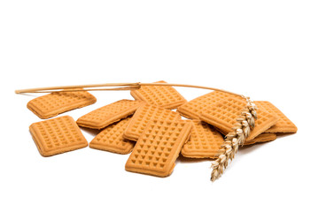 Butter biscuits isolated