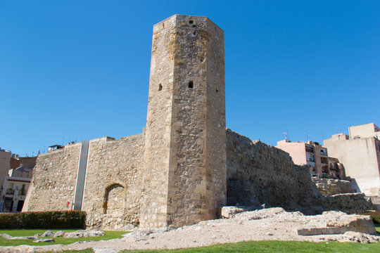 Ancient Roman ruined tower