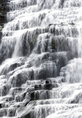 Fototapeta premium Finger lakes region waterfall in the summer