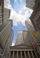 Fototapeta na wymiar Business towers in New York City.
