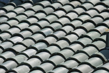 Fototapeta premium Roof with repeating patterns for background or texture