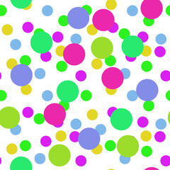 Seamless circles shapes pattern
