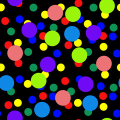 Seamless circles shapes pattern