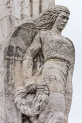 Obraz premium An Old but Beautiful Angel Statue in the Great City of Alba Iulia