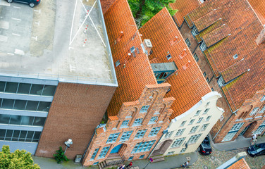 Lubeck, Germany. Ancient medieval buildings