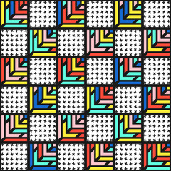 Obraz premium Colorful bright seamless pattern