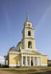 Fototapeta na wymiar Cathedral of Epiphany at Nilov Monastery. Stolobny Island near Ostashkov. Tver oblast. Russia