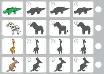 Match shadow - Worksheet for education