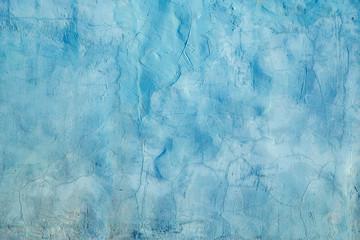 Grunge blue old cement wall texture background
