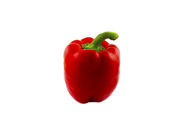 Bright red pepper. Red pepper isolated on white background.