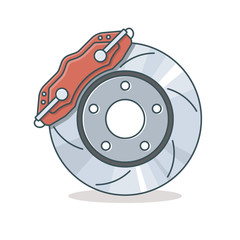 Brake disc icon