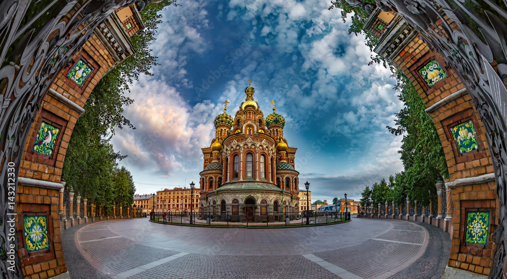 Wall mural Savior on Spilled Blood. Orthodox church. St. Petersburg. The museum.