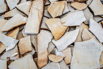 Stone for laying tracks.