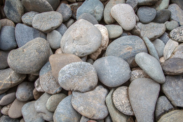 Fototapeta na wymiar Round stones for sale