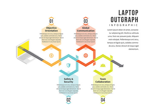 Laptop Timeline Infographic 1