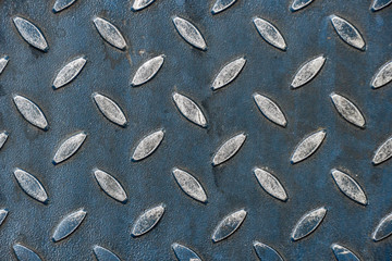 Dark metal floor plate texture and background,Rusty dirty metal texture