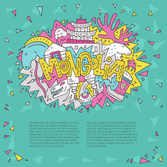 Vector Mongolia Concept