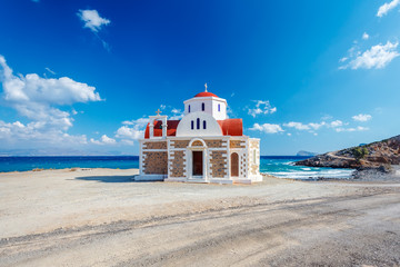 Church by the sea. Crete. Greece.
