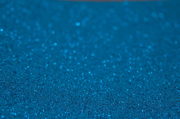 blue glitter bokeh background