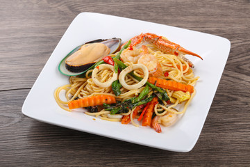 Seafood spaghetti