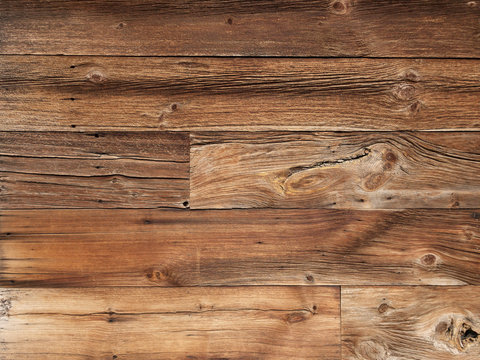 Old vintage planked wood board texture background
