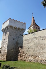 Aiud medieval fortress in Alba county - Transylvania Romania .