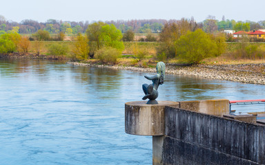 Meerjungfrau an der Donau