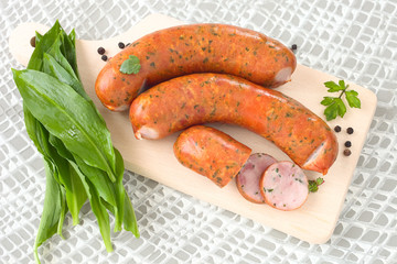 Bärlauch- Wurst