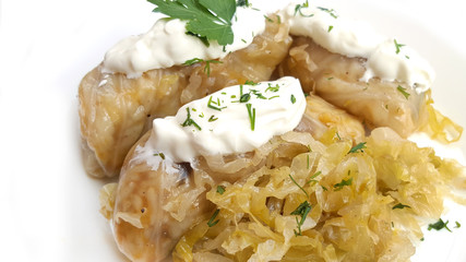 Stuffed cabbage rolls