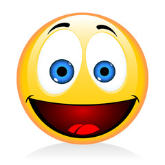Emoji, emoticon - happy