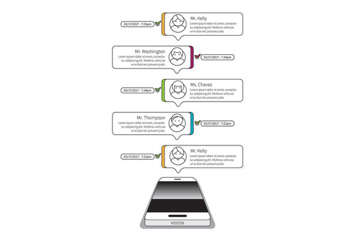 Line Art Smartphone Infographic 5