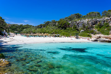 Cala Llombards - beautiful beach in bay of Mallorca, Spain