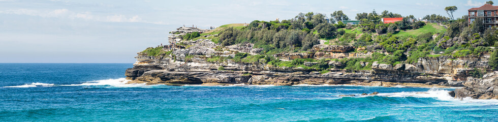 Fototapeta na wymiar Bondi Beach panoramic view, Sydney