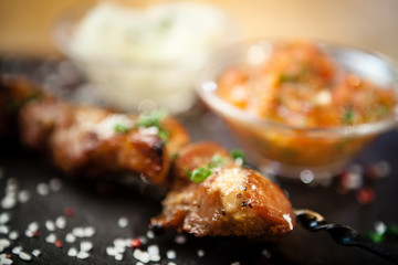 Iberian pork shish kebab