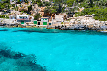 Cala Llombards - beautiful beach in bay of Mallorca, Spain