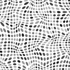 Abstract background. Vector illustration with squeezed circles on white