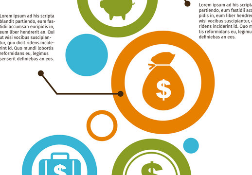 Colorful Financial Infographic