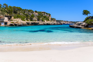 Cala Llombards - beautiful beach in bay of Mallorca, Spain