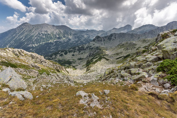 Fototapeta na wymiar Amazing Panorama from Banderitsa pass, Pirin Mountain, Bulgaria