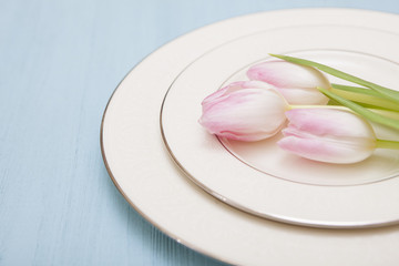 Floral Table Setting
