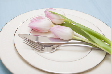 Floral Table Setting