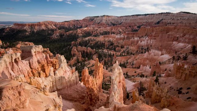 Time lapse view of Bryce Canyon National Park in Utah