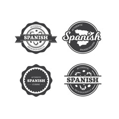 Spanish Restaurant Cuisine Labels