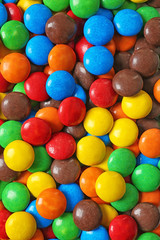 Delicious colorful candies background
