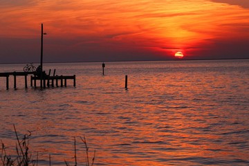 Sunset in Fairhope, Alabama