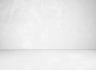 Empty perspective grey cement room background, template, vintage interior design background
