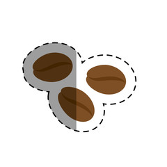 coffee grains isolated icon vector illustration design