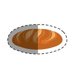 delicious bread isolated icon vector illustration design