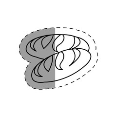 delicious bread isolated icon vector illustration design