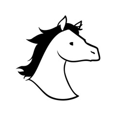 Horse animal silhouette icon vector illustration graphic design